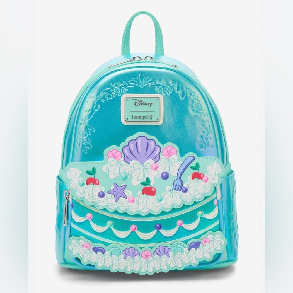 🔥 Loungefly Disney The Little Mermaid Ariel Cake Mini Backpack